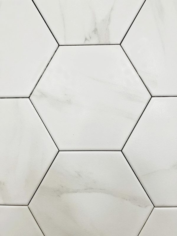 Floorica – 199 Carrara White Hexagon Tiles